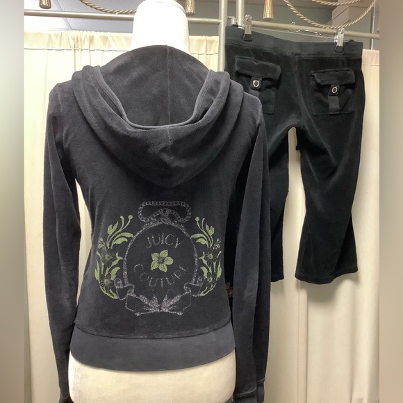 Juicy Couture Tops - Juicy Couture Terry Shorts 28 x 17 Zip Up Hoodie XSP/SP